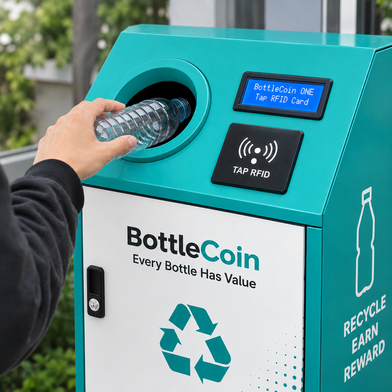 BottleCoin ONE bottle entry opening