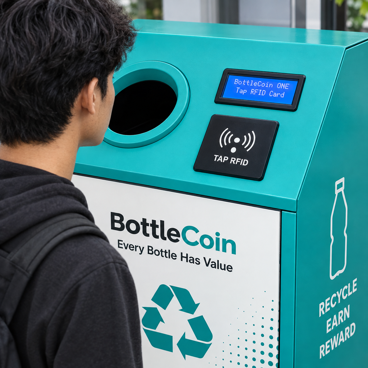 BottleCoin ONE 16×2 LCD display