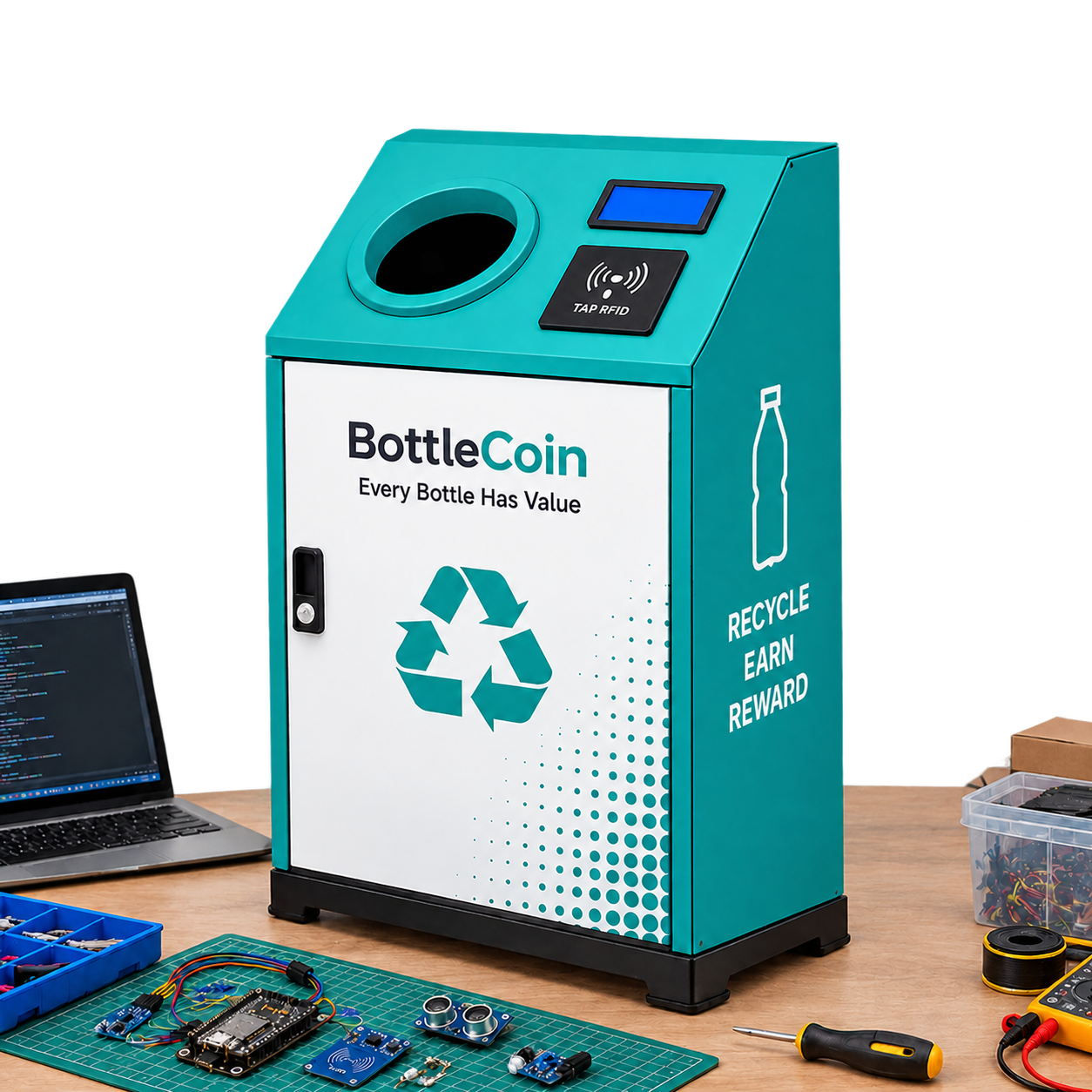 BottleCoin ONE prototype under development